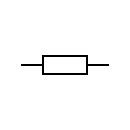 Símbolo de resistência elétrica, Sistema IEC